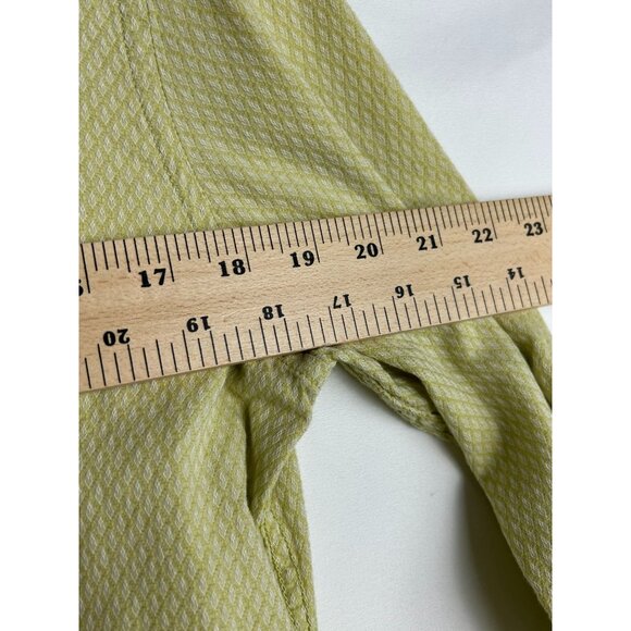 Diesel Mens Long Sleeve Shirt Size Large Green Diamond Pattern - Picture 4 of 9